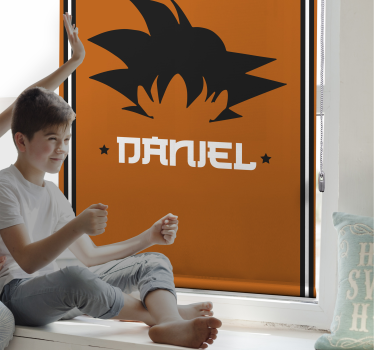 Estor de superhéroes goku personalizable - TenVinilo