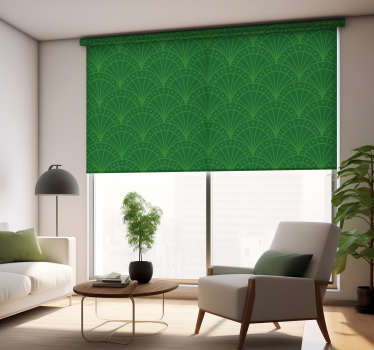 Estor color verde arte deco - TenVinilo