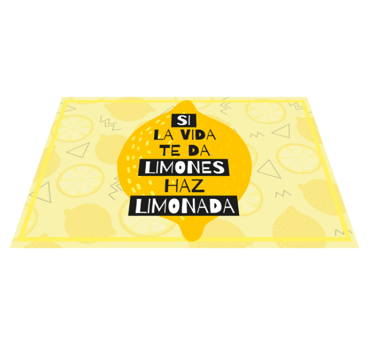 Mantel individual frase si la vida te da limones - TenVinilo