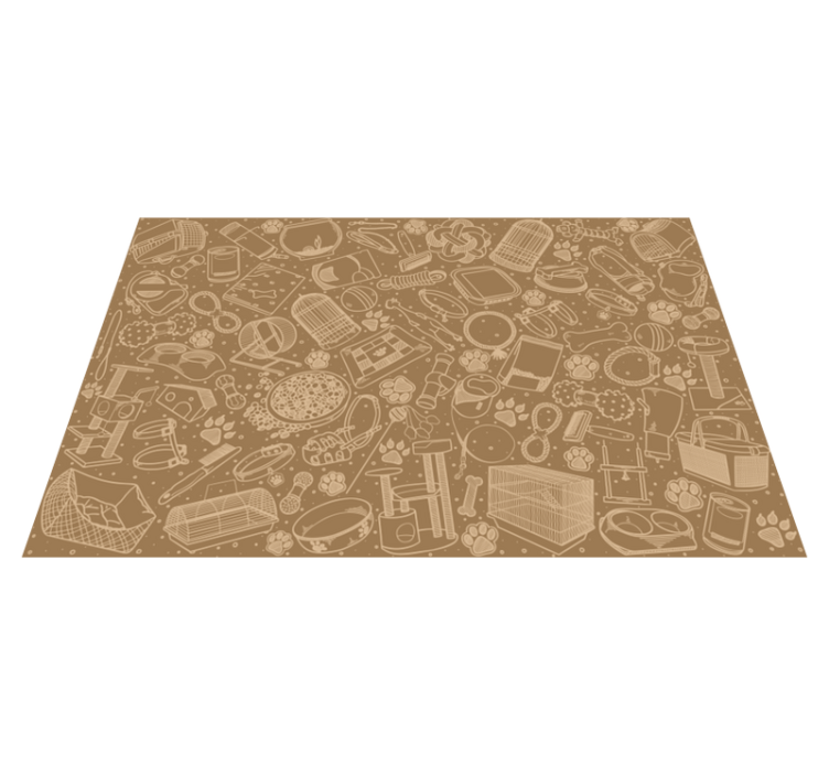 Mantel individual accesorios mascotas - TenVinilo