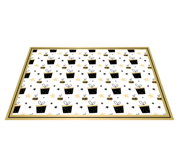 Mantel individual navidad patrón de regalos - TenVinilo