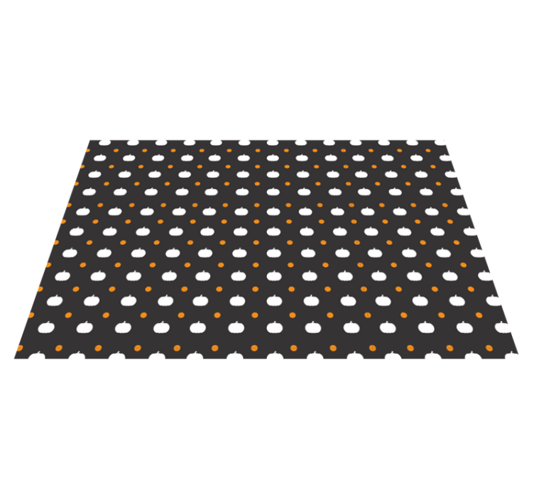 Individual de mesa halloween con diseño de calabazas - TenVinilo