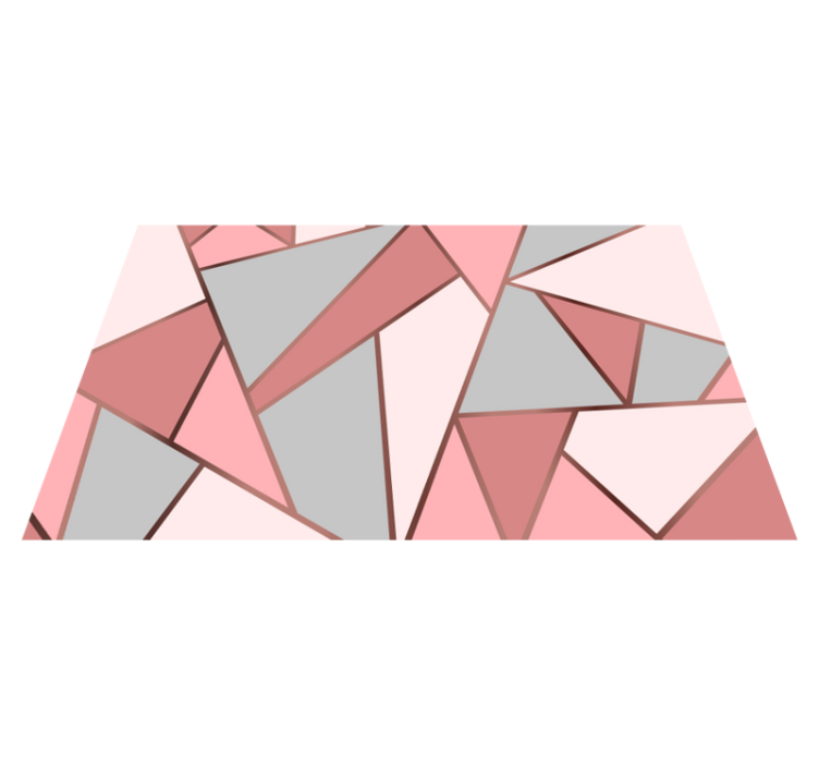 Individual mesa original patrones geométricos pastel - TenVinilo