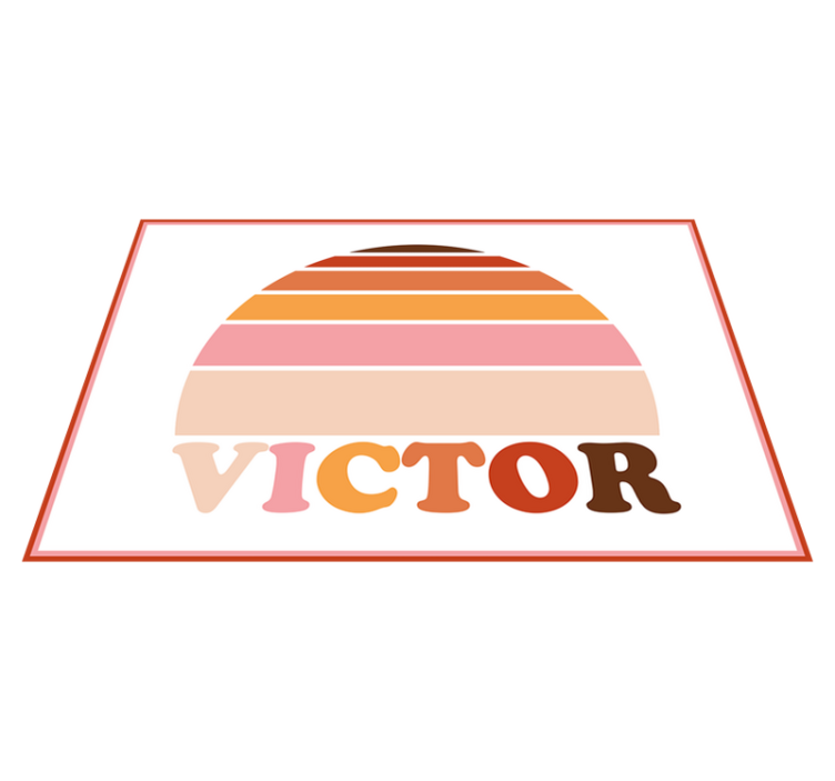 Individual mesa personalizable con nombre personalizable - TenVinilo