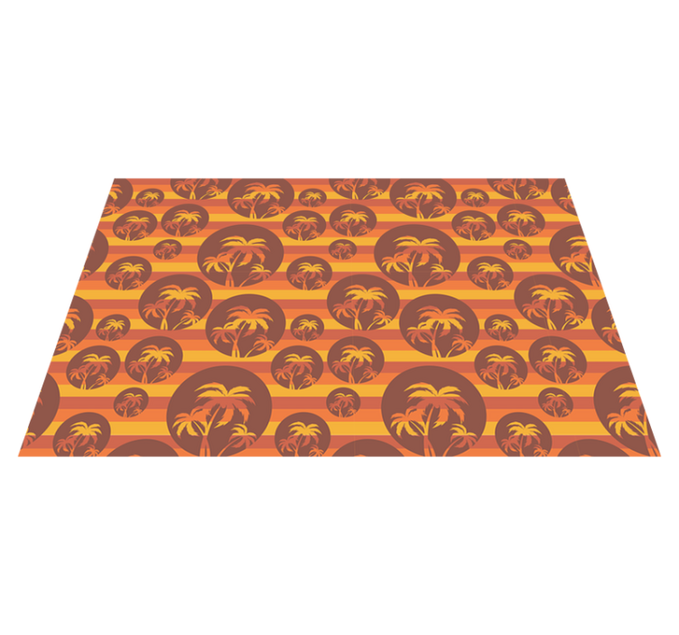 Individual mesa original patrones de palma tropical - TenVinilo