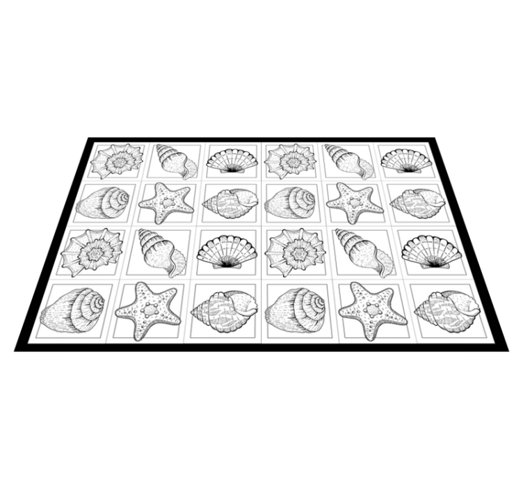 Individual mesa original motivo de concha - TenVinilo