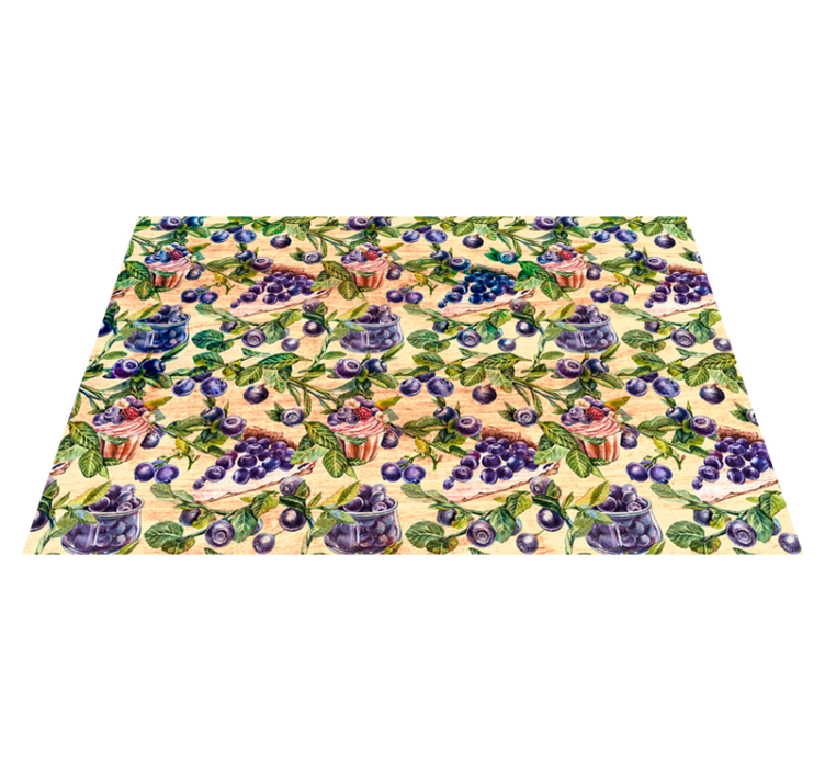 Individual mesa original patrón de cupcake de arándano - TenVinilo