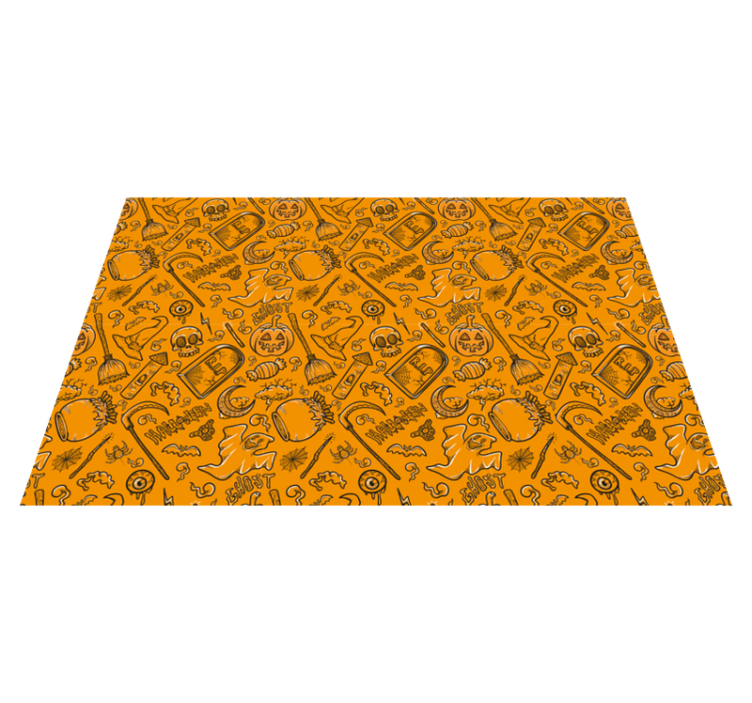 Individual de mesa halloween motivos espeluznantes - TenVinilo