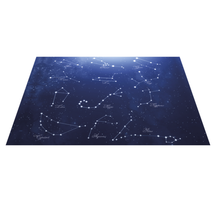 Individual de mesa frase mapa de estrellas constellations - TenVinilo