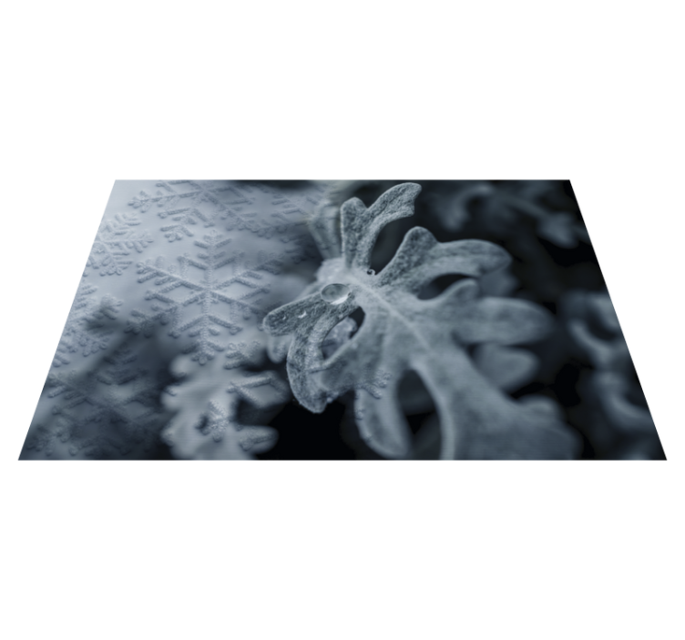 Individual de mesa patrón copos de nieve elegantes - TenVinilo