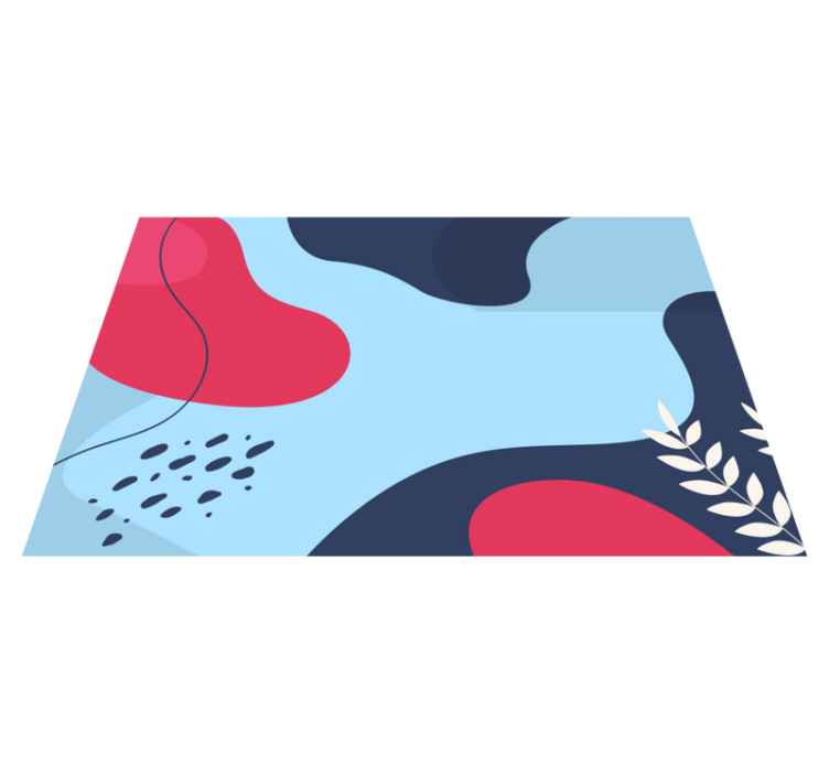 Individual mesa original formas abstractas coloridas - TenVinilo