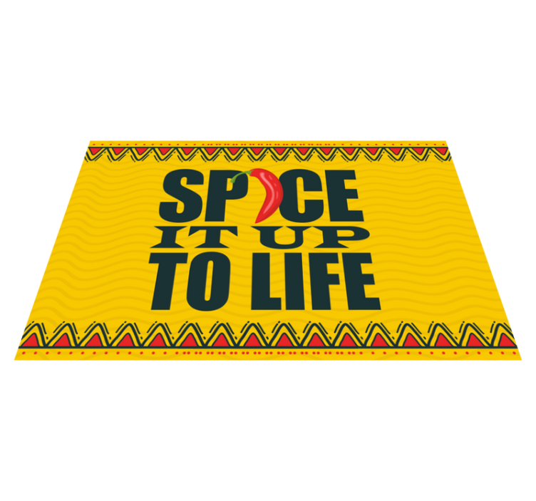 Manteles individuales original Frase condimento - TenVinilo