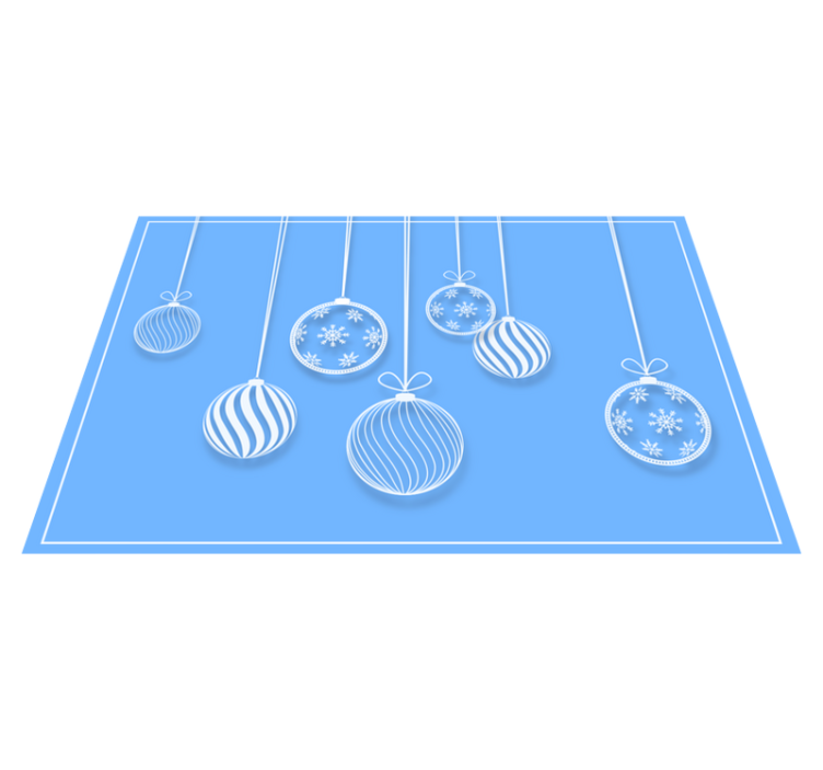 Individual de mesa navideño adornos colgantes - TenVinilo