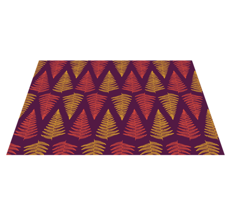 Individual de mesa patrón fondo de follaje - TenVinilo