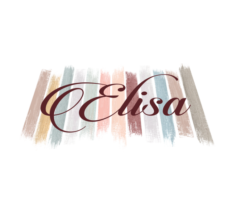 Mantel individual original Pinceladas de pintura de tono tierra - TenVinilo