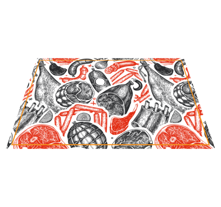 Mantel individual original Motivos gastronómicos - TenVinilo