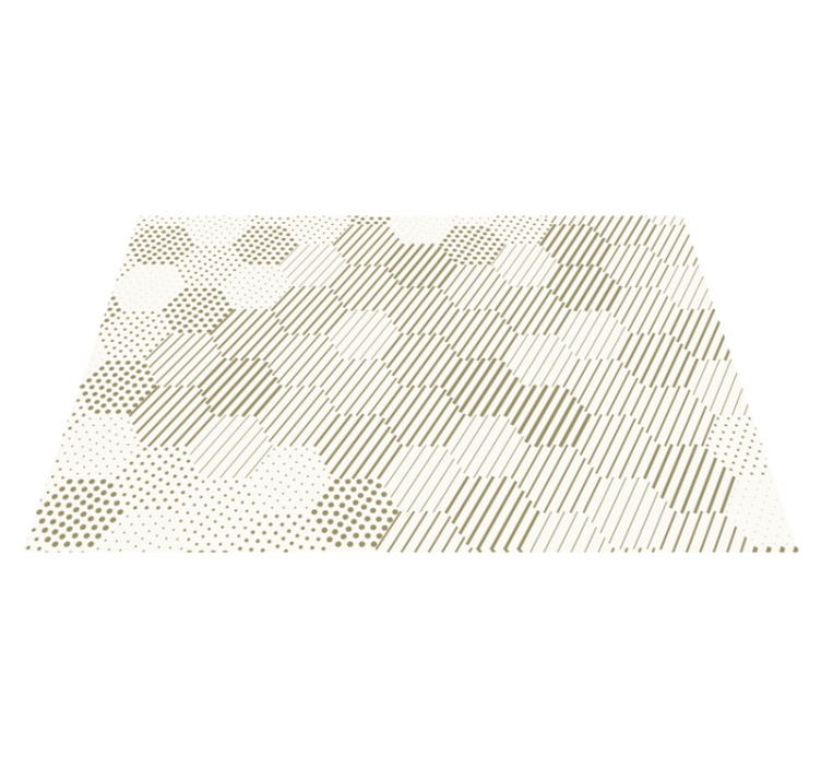 Individual de mesa patrón diseño geométrico elegante - TenVinilo