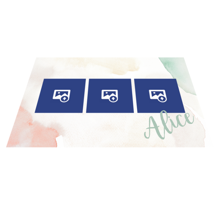 Manteles individuales con nombre Imagen y nombre - TenVinilo