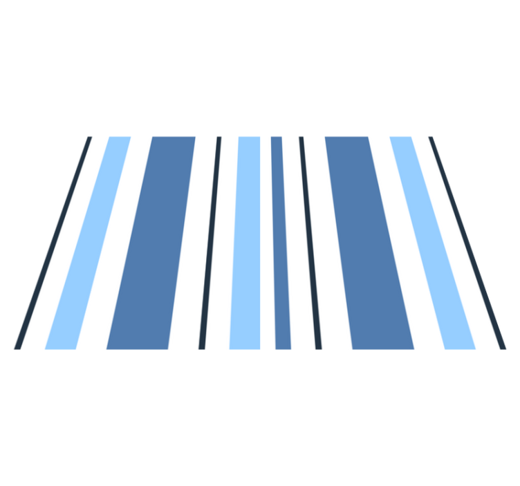 Mantel individual patrón Tonos de rayas azules - TenVinilo