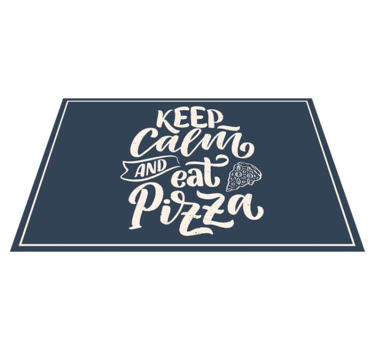Individual de mesa frase disfruta de la pizza en calma - TenVinilo