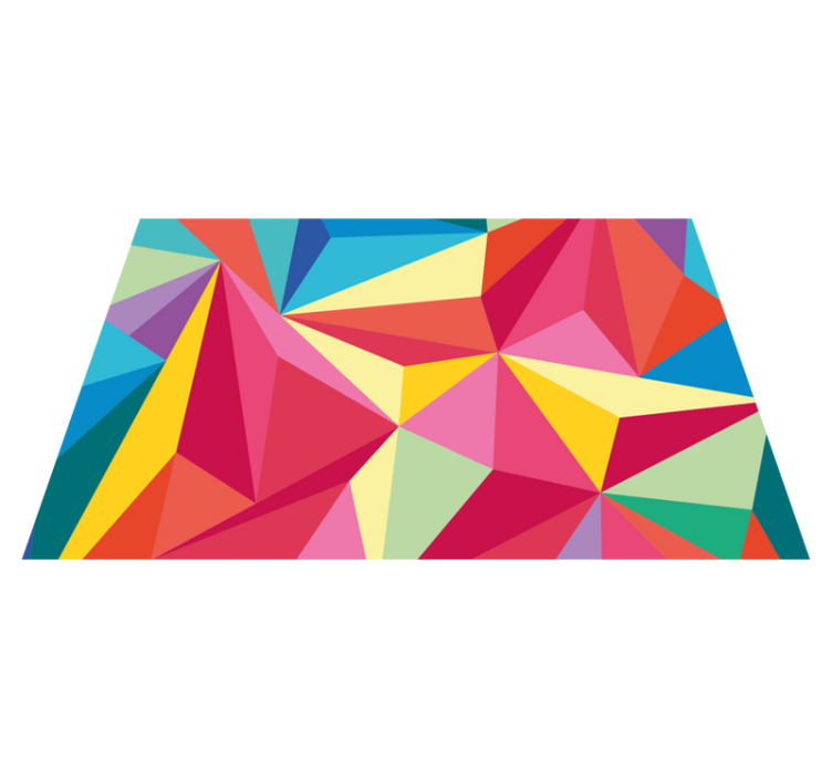 Individual mesa original composición color geométrica - TenVinilo