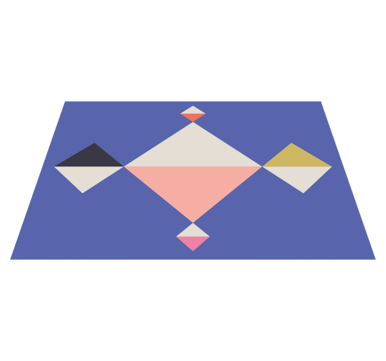 Individual mesa moderno cuadrados de color geométrico - TenVinilo