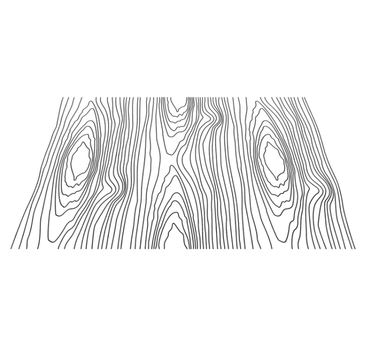 Mantel individual original Textura arbol blanco y negro - TenVinilo