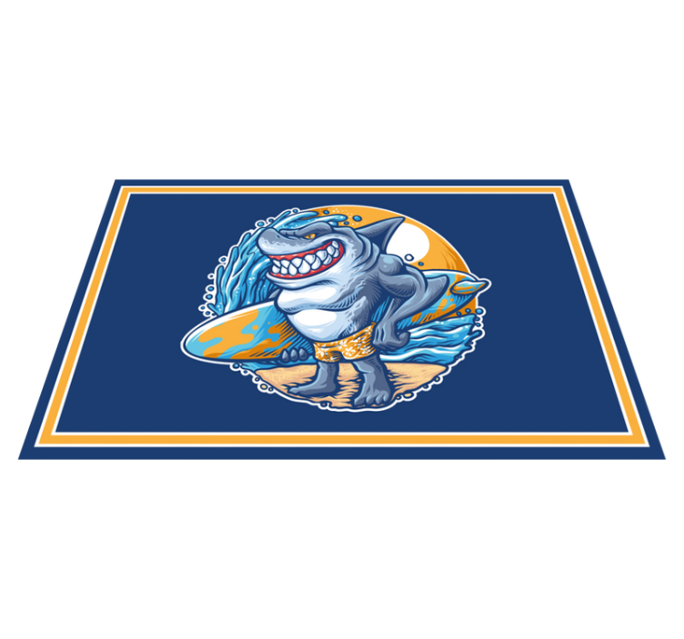 Mantel individual original Dibujos animados de tiburón de tabla d - TenVinilo