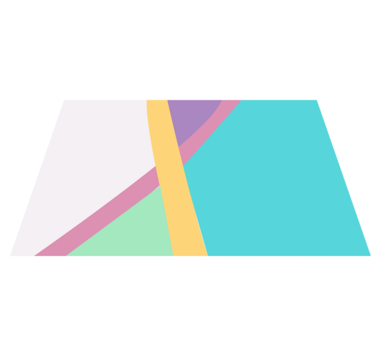 Individual mesa moderno capa colorida abstracta - TenVinilo