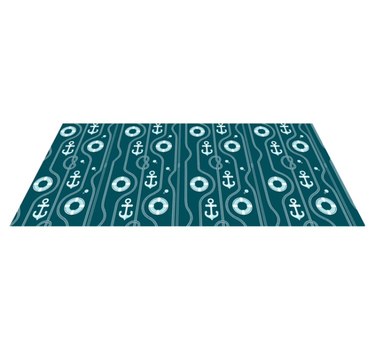 Mantel individual original Traje náutico y ancla - TenVinilo