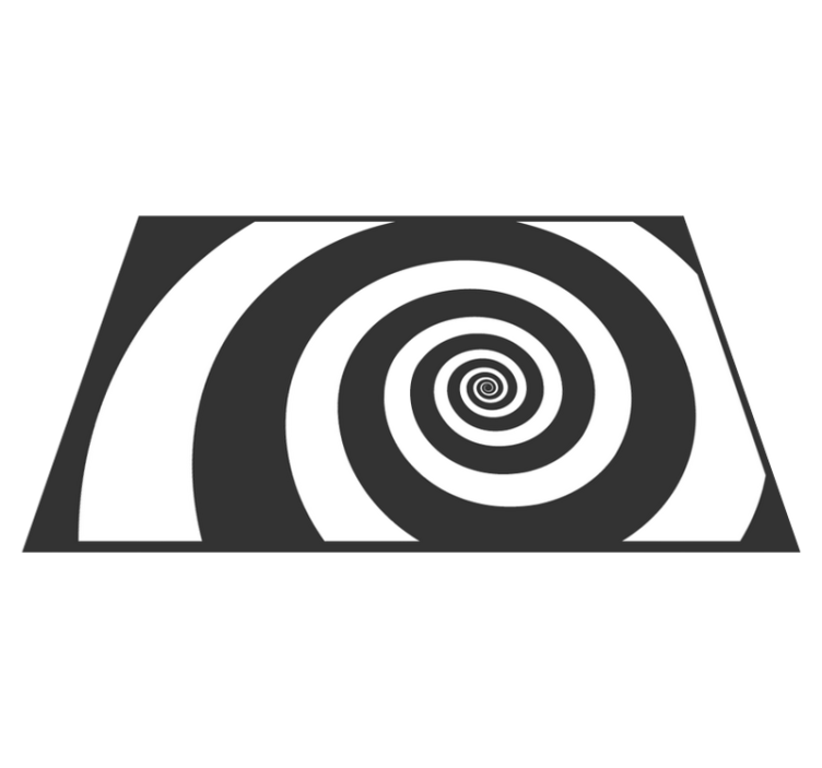 Individual de mesa patrón efecto óptico espiral - TenVinilo