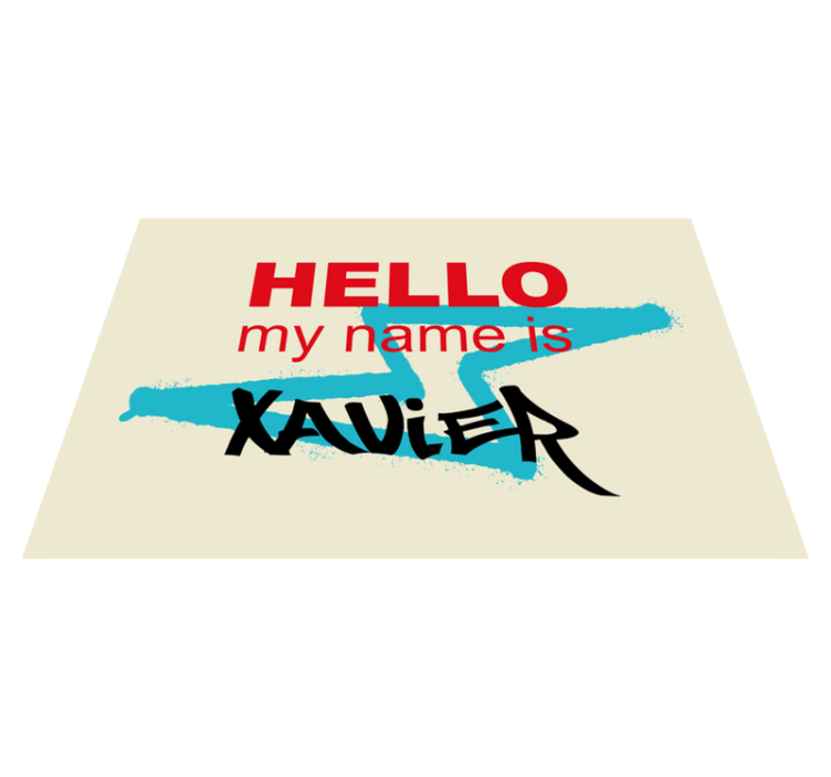 Individual de mesa frase anuncio de nombre personalizado - TenVinilo