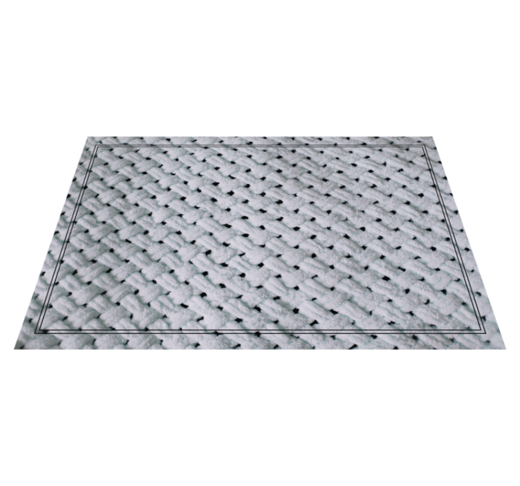 Individual de mesa patrón superficie tejida - TenVinilo