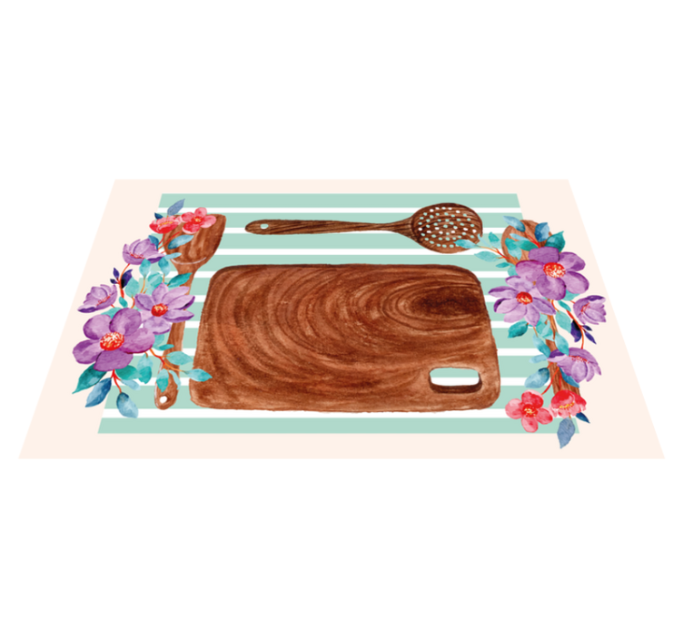 Individual mesa original escena culinaria elegante - TenVinilo