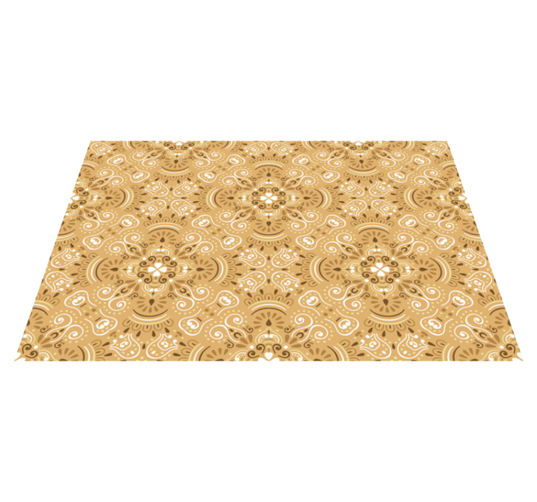 Individual de mesa patrón componente floral elegante - TenVinilo