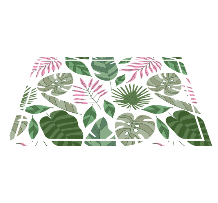 Mantel individual elegante Plantas de jardín minimalista tropical - TenVinilo