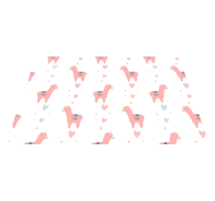 Individual de mesa infantil patrón de llamas lindas - TenVinilo