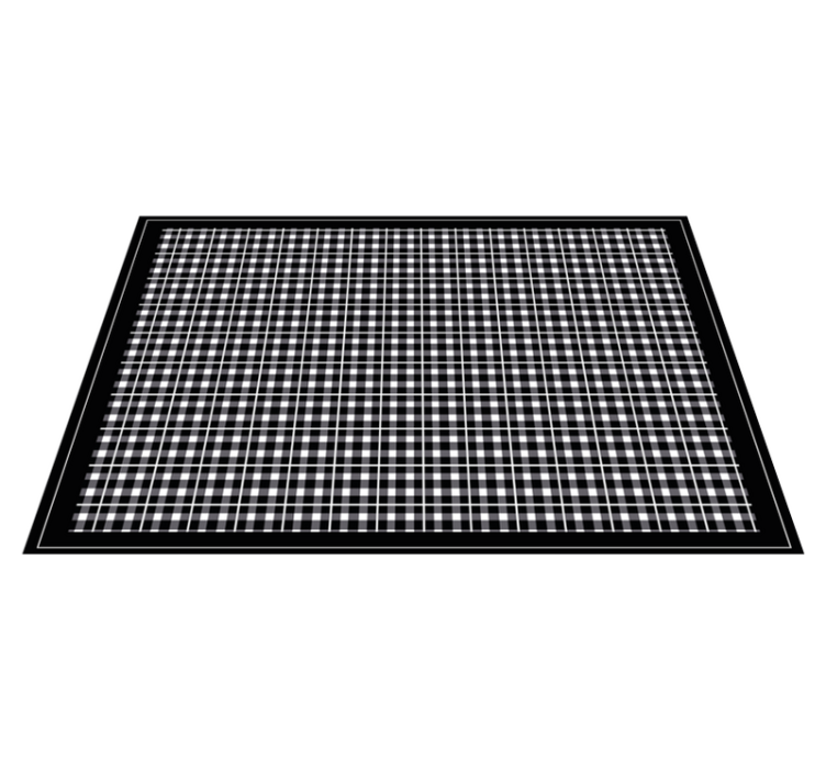 Individual de mesa patrón cuadros - TenVinilo