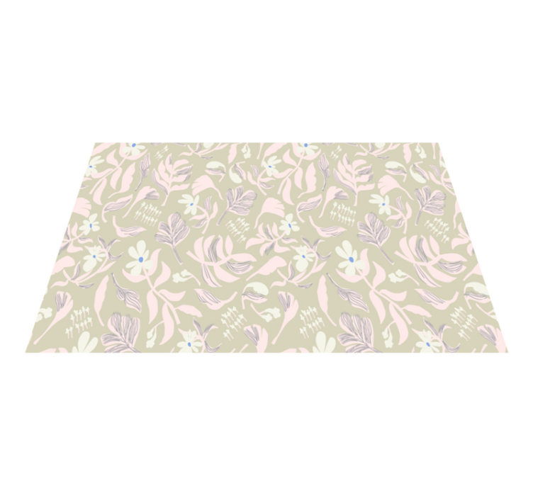 Individual mesa original inspiración hoja botánica - TenVinilo