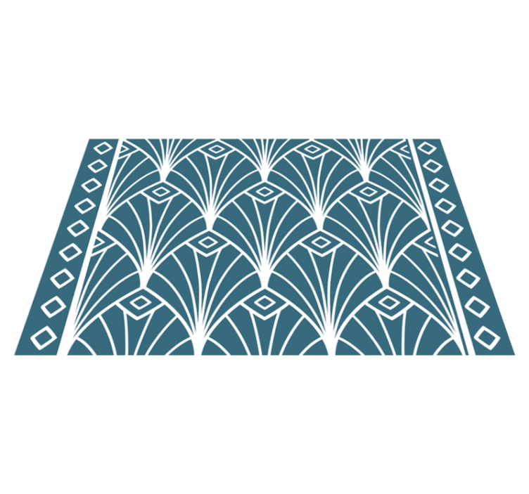 Individual mesa moderno patrón floral elegante - TenVinilo