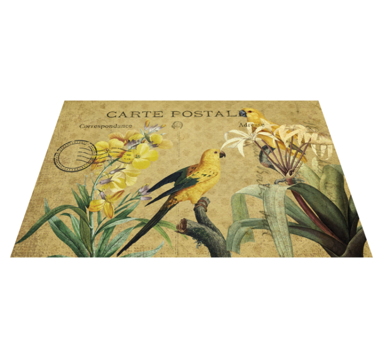 Individual mesa original postal floral vintage - TenVinilo