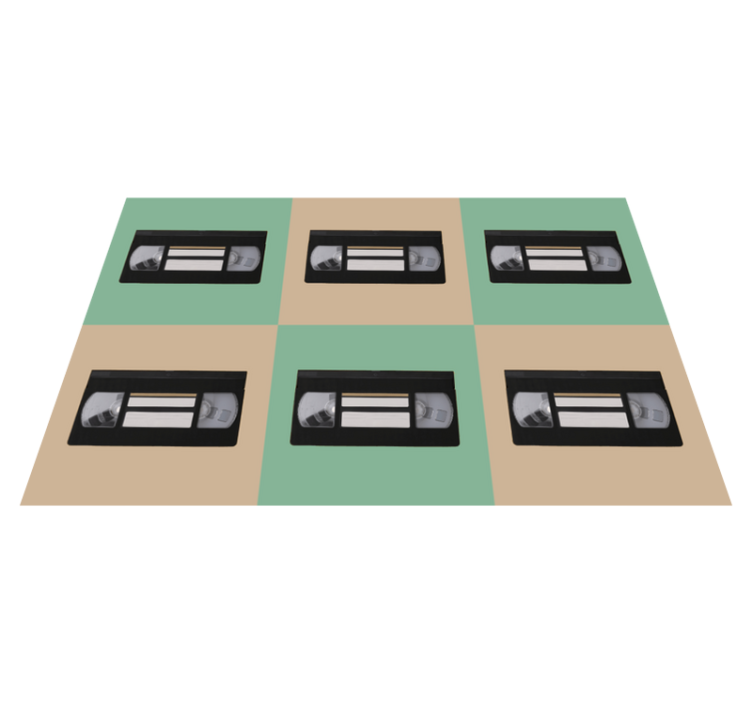 Individual mesa original patrón de cinta vhs vintage - TenVinilo