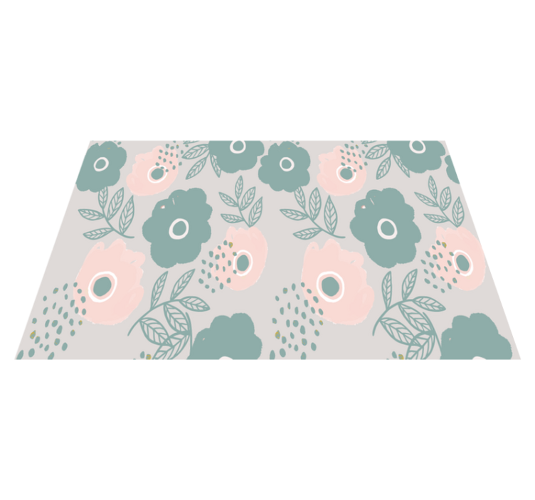 Individual de mesa frase fondo floral cita - TenVinilo