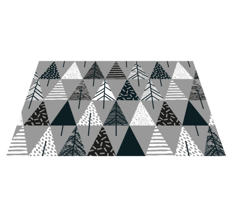 Individual de mesa navideño patrón de pino estilizado - TenVinilo