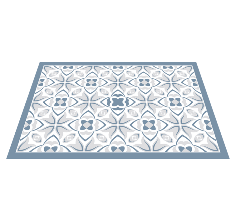 Individual de mesa patrón elemento floral intrincado - TenVinilo