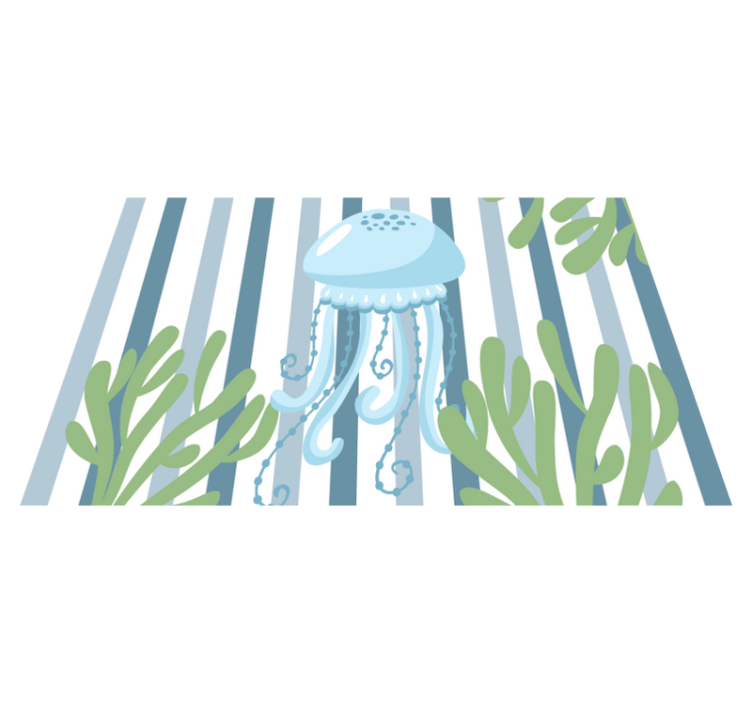 Individual mesa original escena submarina medusas - TenVinilo