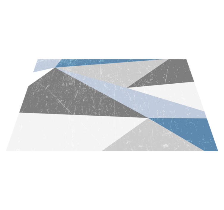 Mantel individual original Triángulo gris y azul - TenVinilo