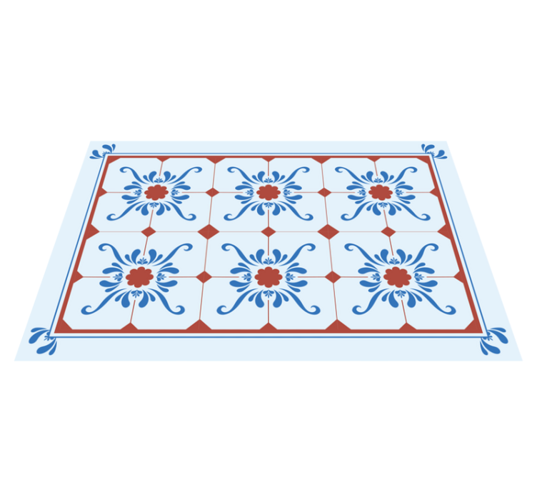 Individual de mesa patrón floral vintage - TenVinilo