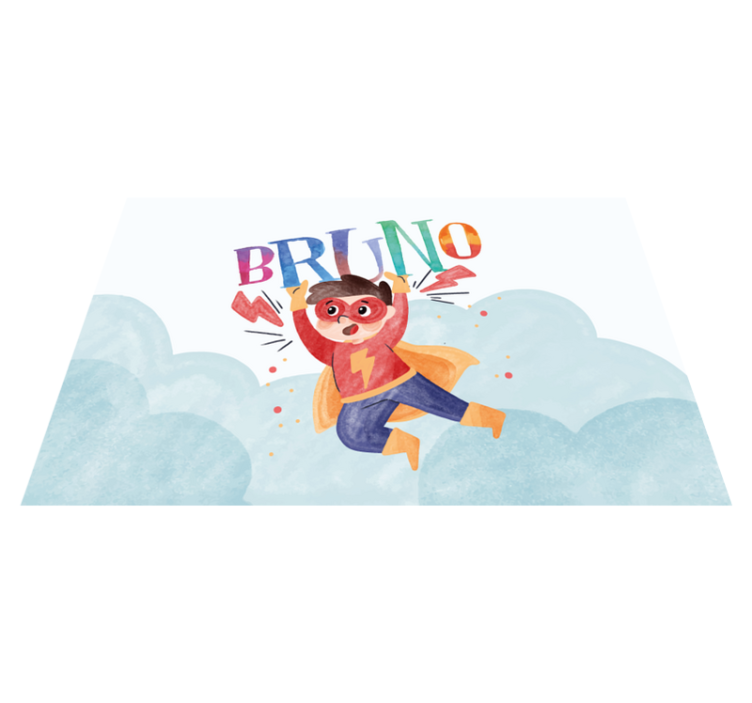 Mantel individual infantil Super niño acuarela - TenVinilo