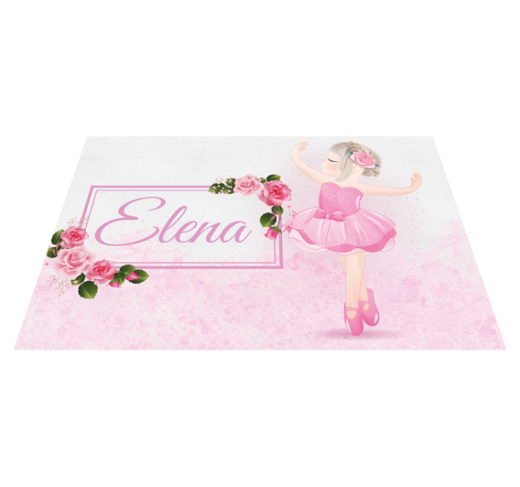 Mantel individual personalizable bailarín de ballet - TenVinilo